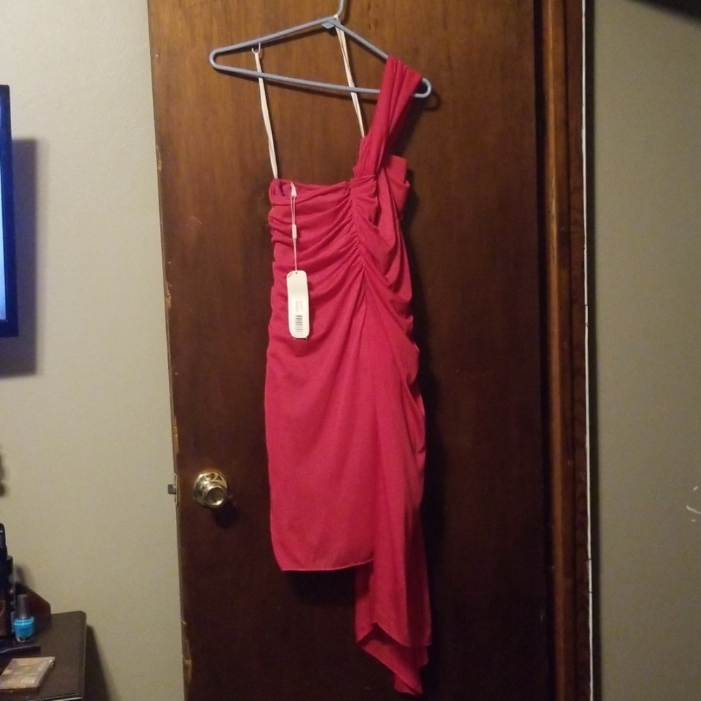 Sexy hot pink dress